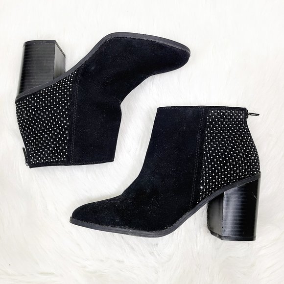 Madden Shoes - NEW Madden NYC Vegan Suede Studded Ankle Booties